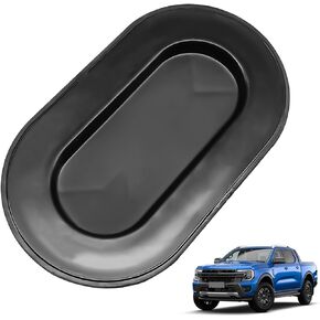 4L3Z-99277B76-AA Truck Bed Front Panel Oval Drain Plug Cover Cap Compatible with Ford 1997-2024 F150, 2017-2024 F250 F350, 2017 F450 F550 Drain Plug Cover Cap