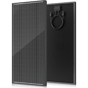 18BB 100 Watt Solar Panel, N-Type 12V 100W Solar Panel, 25% High Efficiency Monocrystalline PV Modules for RV, Marine, Rooftop, Farm, Trailer, Home Off-Grid System