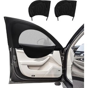 2PCS Car Window Shade, 45"×20" Stretchy Rear Window Screen for Baby & Kids, Breathable Auto Window Sun Shade Cover for Privacy Blackout, Car Accessories for Camping (SUV Rear Window)