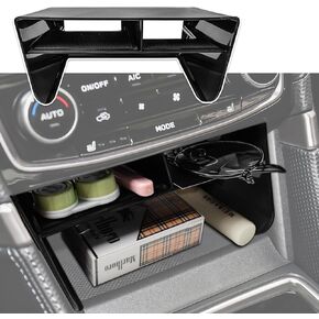Center Console Organizer Tray Compatible with Subaru Forester 2019-2024 Without Wireless Charger Interior Accessories Armrest Storage Box Insert Compartment Divider (Not for 2025), Black