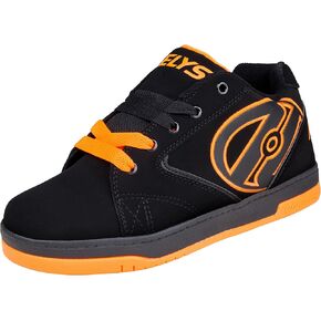 Heelys Kids Propel Skate Shoe, Black/Orange, 3 M US Little Kid