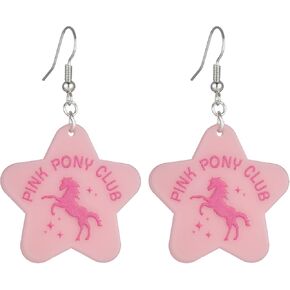 Pink Pony Club Good Luck Hot To Go Earrings Music Inspired Earrings Merch Fans Gifts.