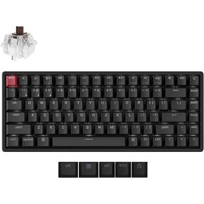 Keychron K2 75% Layout QMK Wireless and Wired Options Mechanical Keyboard Super Banana Switch, White Backlight Aluminum Frame with Shine-Through Double-Shot PBT Keycaps for Mac Windows-Version 3 in Saudi Arabia
