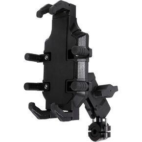 Motorcycle Rearview Mirror Phone Mount with Small Rail Base, Motorcycle Scooter Phone Holder Mount 360° Rotation Adjustable,Compatible with 4.7"- 7.2" Cellphone