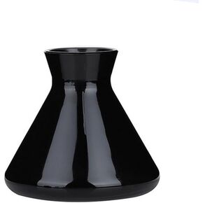 220ml/7.5oz Empty Refillable Glass Diffuser Bottle Diffuser Jars Aromatherapy Storage Container Fragrance Accessories Use for DIY Replacement Diffuser Sets (Black)