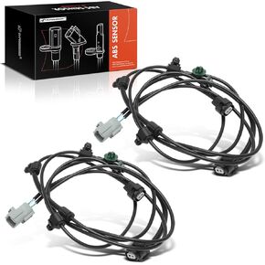 A-Premium 2PC Set Wire Harness for Rear ABS Wheel Speed Sensor Compatible with Toyota Models - Tacoma 2005-2015, with Differential Lock - Without Sensor
