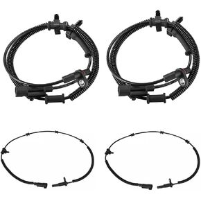 Front + Rear Set of 4 ABS Wheel Speed Sensor for 2013-2018 Ram 1500; Fit 2019 Ram 1500 Classic