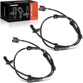 A-Premium ABS Wheel Speed Sensor Compatible with Nissan Models - Juke 2011-2017, AWD - Rear Driver and Passenger Side, 2-PC Set, Replace# 479001KA0B