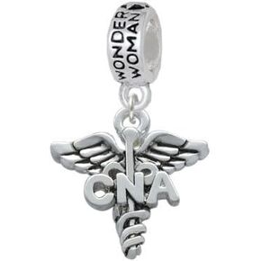 Delight Jewelry Nurse Caduceus - Wonder Woman Charm Bead