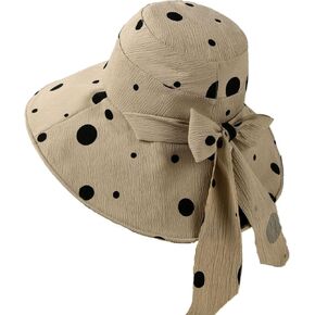 Women's Quick-Drying Bowknot Sun Hat - UV Protection, Collapsible Bucket Hat，Beach hat.