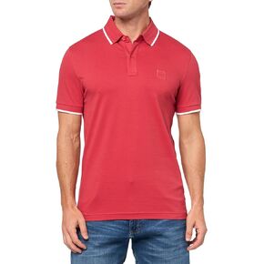 BOSS Men's Square Patch Logo Slim Fit Cotton Polo Shirt