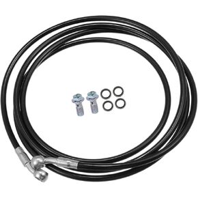 Brake Hose Motorcycle Hydraulic Brake Line Oil Hose Pipe Fitting for ATV Motorcycle Motocross Racing Bike 250cm Black 1 Set Auto Replacement Parts in Saudi Arabia