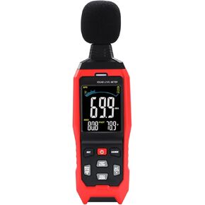 ديسيبل متر الصوت اللاسلكي ديسيبل متر مع التطبيق تسجيل البيانات بلوتوث المحمولة مستوى الصوت متر 0 ~ 130dB عالية الدقة SPL متر للفصول الدراسية والمكتب والمنزل وغيرها. in Kuwait