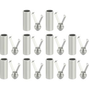 uxcell Shoe Lace Tips, Shoelace Head, Metal Shoelace Tips Cord End Replacement for Shoestring