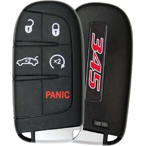 for Dodge Challenger Charger Key fob Badges - Finest Stickers Inlays for 345 Hemi Style, Perfect for Upgrades (Set of 2)