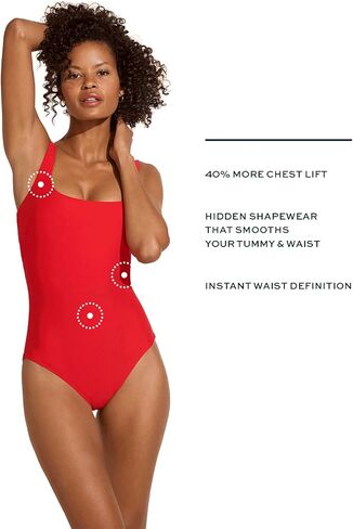DreamSculpt® Square Neck Tank by STYLEST | Shapewear Swimsuit Designed to Flatter and Enhance Your Curves in Saudi Arabia