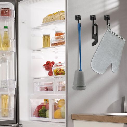 خطاف مغناطيسي من النيوديميوم عالي التحمل من Ridegeek بوزن 75 رطل، خطافات مغناطيسية مع مقاومة للصدأ للتعليق في الأماكن المغلقة والخارجية، والثلاجة، والشواية، والمطبخ، وحامل المفاتيح، أسود in Kuwait