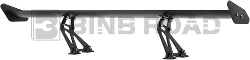 53" Rear Trunk Spoiler Wing, Universal Car Rear GT Wing Spoiler,Racing Style,Black in Saudi Arabia
