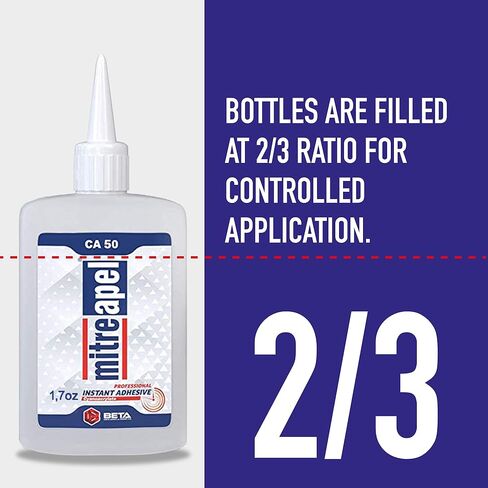 MITREAPEL Super CA Glue (3 x 1.7 oz) with Spray Adhesive Activator (3 x 6.7 fl oz) Ca Glue with Activator for Wood, Plastic, Metal, Leather, Ceramic - Cyanoacrylate Glue for Crafting&Building (3 Pk) in Saudi Arabia