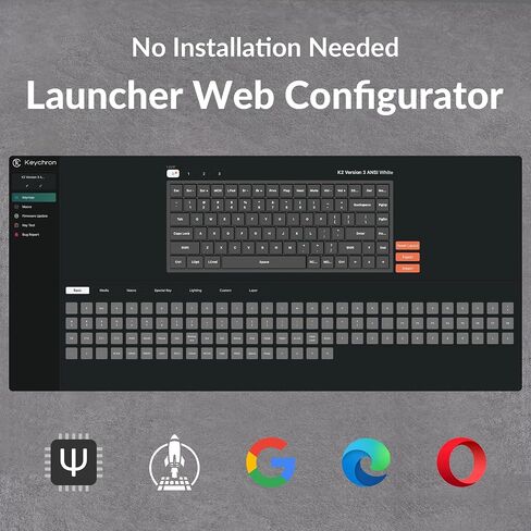 Keychron K2 75٪ تخطيط لوحة مفاتيح ميكانيكية لاسلكية بلوتوث قابلة للتبديل السريع لنظام التشغيل Mac Windows، لوحة مفاتيح كمبيوتر سلكية متعددة المهام من النوع C مكونة من 84 مفتاحًا مع إطار من الألومنيوم بمفتاح أزرق ميكانيكي Keychron in Kuwait