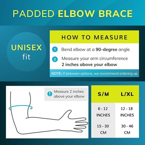 BraceAbility التهاب الجراب وسادة الكوع هدفين | غلاف ذراع ضاغط مع وسادة دعم ناعمة مبطنة لآلام المفاصل الزنجية، وحماية الجراب، وتخفيف التهاب المفاصل والتهاب الأوتار (مقاس واحد) in Kuwait