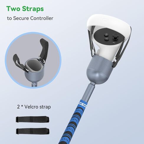Weighted Golf Club Attachment for Meta Quest 2, DGPCT VR Golf Club Compatible with Meta Oculus Quest 2, Aluminum Alloy Golf Handle for Meta Golf Games in Kuwait
