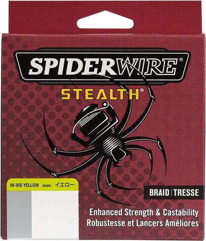 SpiderWire Stealth® Superline, Blue Camo, 65lb | 29.4kg, 125yd | 114m Braided Fishing Line, Suitable for Saltwater and Freshwater Environments in Saudi Arabia