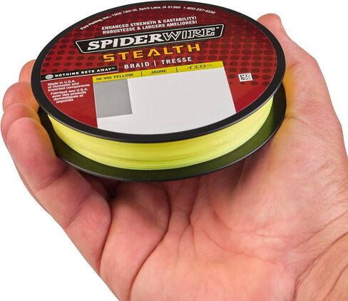 SpiderWire Stealth® Superline, Blue Camo, 65lb | 29.4kg, 125yd | 114m Braided Fishing Line, Suitable for Saltwater and Freshwater Environments in Saudi Arabia