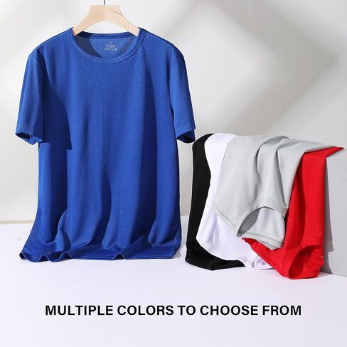 Arjen Kroos Men's Quick Dry Fit Running T-Shirts 4 Pack Activewear Gym Shirts Breathable Workout Undershirts in Saudi Arabia