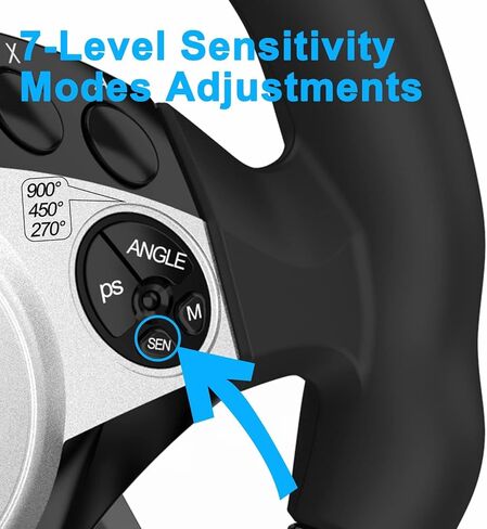 Steering Wheel for Xbox 360，PC Gaming Racing Wheel，volante para PC, 180 Degree Driving Wheel with pedals and shifter for XBOX 360 / PS3 / PC/Switch/Android in Kuwait
