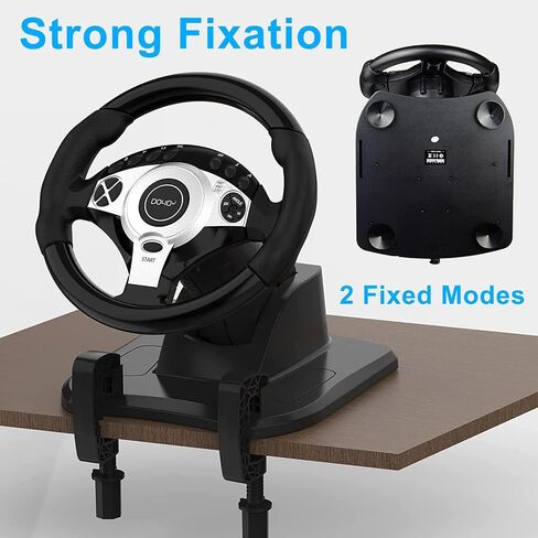 Steering Wheel for Xbox 360，PC Gaming Racing Wheel，volante para PC, 180 Degree Driving Wheel with pedals and shifter for XBOX 360 / PS3 / PC/Switch/Android in Kuwait