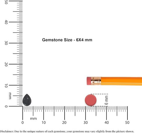 Natural Shungite Stackable Ring for Women in Sterling Silver, Scorpio, Cancer, Capricorn Zodiac Jewelry Gifts for Her (Round, Oval, Pear) in Kuwait