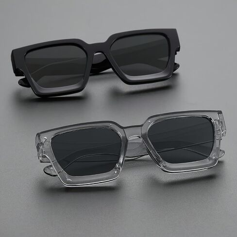 36-Pack Wholesale Square Sunglasses - 4 Colors (9 Each) | Retro Style UV400 Bulk Shades in Kuwait