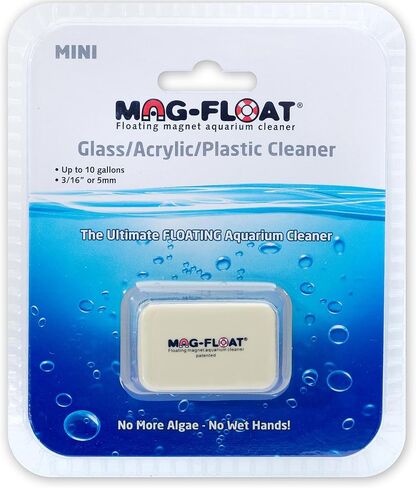 Mag-Float Medium Glass Floating Algae Scraper 125 | Magfloat Magnetic Fish Tank Cleaner | Magnet Scrubber Brush Cleaning Tool for Aquarium in Saudi Arabia