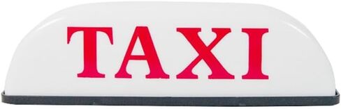 Taxi Sign Cab Lights Magnetic Car Roof Taxi Top Sign Indicator Lights Lamp Topper Car Light 12V Automotive Car Top Light waterproof & 25cm Power Cords (Yellow) in Saudi Arabia