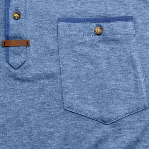 SEGANUP Men's Casual Collared Polo Shirts Cotton Short Sleeve Golf Shirts Fashion Basic Shirts with Pocket in Saudi Arabia