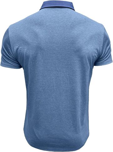 SEGANUP Men's Casual Collared Polo Shirts Cotton Short Sleeve Golf Shirts Fashion Basic Shirts with Pocket in Saudi Arabia