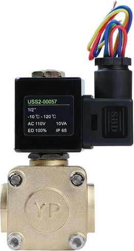 1/2" 230 PSI Electric Solenoid Valve 110-VAC VITON Normally Closed in Saudi Arabia