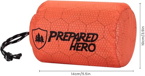 Prepared Hero Survival Bag - 8 Pack - Emergency Sleeping Bag, Thermal Bivy Sack for Camping, Hiking, Outdoor. Lightweight, Portable, Survival Shelter. in Saudi Arabia