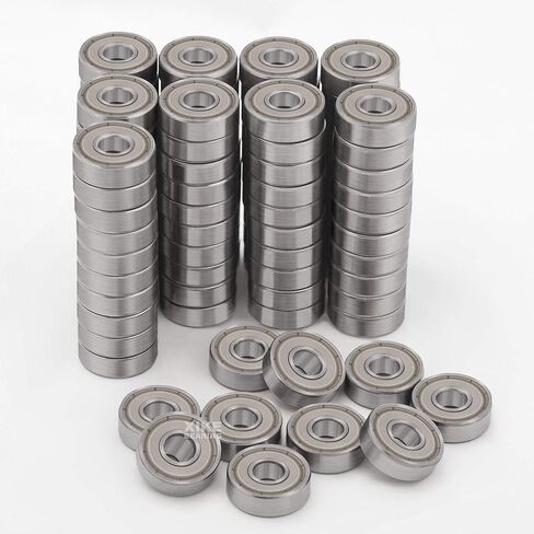 XiKe 10 Pcs 609ZZ Bearings 9x24x7mm, Double Metal Shield and Pre-Iubrication, Deep Groove Ball Bearings. in Saudi Arabia