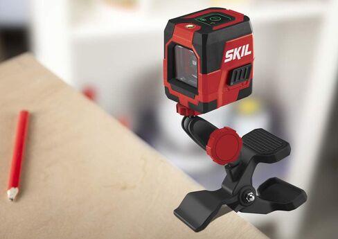 SKIL 100ft. 360° Green Self-Leveling Cross Line Laser Level with Horizontal and Vertical Lines Rechargeable Lithium Battery with USB Charging Port, Compact Tripod & Carry Bag Included - LL9322G-01 in Kuwait