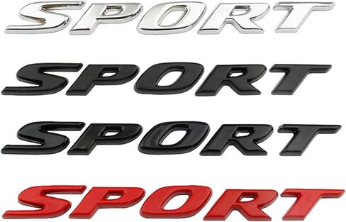Sport Letter Emblem Trunk Lid Rear Logo Badge Fits Honda Accord Civic 2017-2023 (Matte Black) in Kuwait
