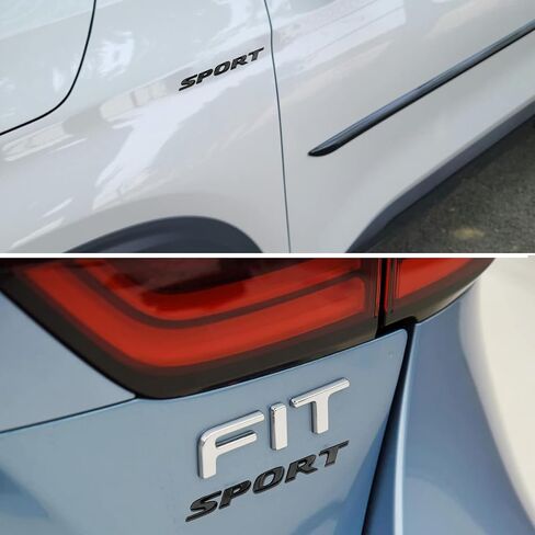 Sport Letter Emblem Trunk Lid Rear Logo Badge Fits Honda Accord Civic 2017-2023 (Matte Black) in Kuwait