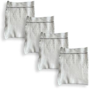 Fix Sleeve Catheter Leg Bag Holder, Catheter Bag Cover, Strong and Durable Fibre Blends with External Seams, Washable and Reusable, Size L (Pack of 4)