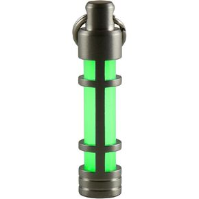Embrite Glow FOB - الفولاذ المقاوم للصدأ - بيليه أخضر Embrite - توهج في ملحقات مفاتيح الظلام - الحمل اليومي - سلسلة مفاتيح المفتاح للاستخدام الداخلي والخارجي