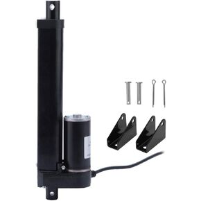 DasMarine 16" Stroke Linear Actuator with Mounting Bracket for Recliner TV Table Lift Massage Bed Electric Sofa,Linear Electric Actuator 225LBS Load Capacity 10mm/s Speed 12V DC,Black,Indoor Outdoor in Kuwait