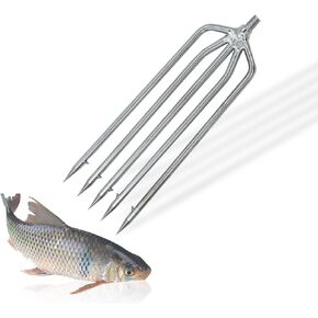 Dutiplus Large Fishing Harpoon 11 Prong Barded Stainless Steel Hunting Fish Gig Gaff Fork Hook with 8mm Screw for Catching Big Fish Mole Big Bullfrog in Saudi Arabia