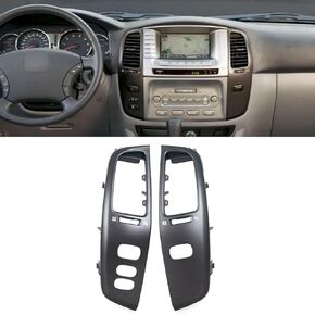 Car Dashboard Air Vent Panel Cover For Toyota Land Cruiser 100 LC100 FJ100 UJZ100 1997-2007 A/C Air Outlet Frame LHD Accessories -Silver