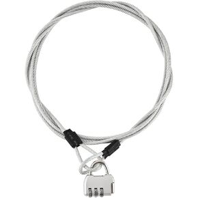 Tecoom Cable Lock Set for Car Cover with Combination Lock, 2 Pack Car Cover Patch, Replacement Antenna Patch Kit, Universal Fit for Car Covers, Motorcycles Covers, Boat Covers, Jetski Covers etc.