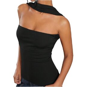 QJQ Women's Women's Brandlter Tube Tops Sexy Disual Lackedless Out Top 2025 Summer Y2K Club Outfits